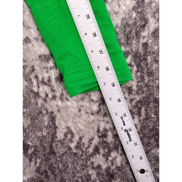 Salt Murphy Shirt Medium Mens Green Crepe Slim Fitted Long Sleeve Button Down - Picture 5 of 8